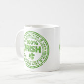 100 % irisch kaffeetasse (Vorderseite Links)