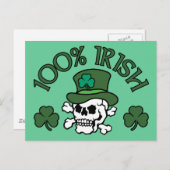 100 % irisch postkarte (Vorne/Hinten)