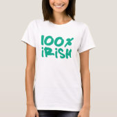 100 % irisch T-Shirt (Vorderseite)