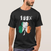 100 % irisch T-Shirt (Vorderseite)