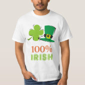 100 % irisch T-Shirt (Vorderseite)