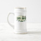 100 % Irish Betrunken Stein Bierglas (Links)