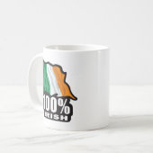 100%-IRISH KAFFEETASSE (Vorderseite Links)
