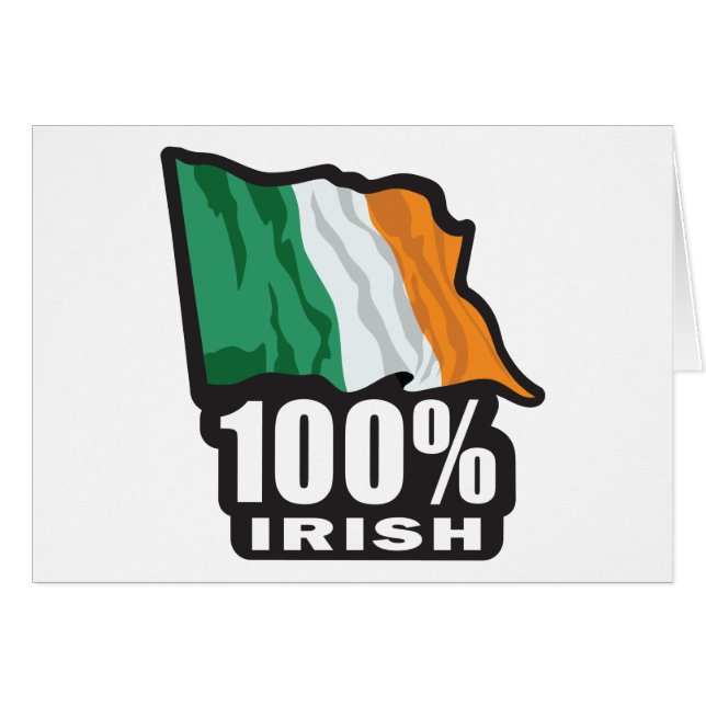 100% Irish/St. Patrick's Day (Vorderseite (Horizontal))