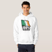 100% Irish/St. Patrick's Day Hoodie (Vorne ganz)