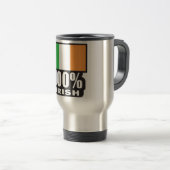 100% Irish/St. Patrick's Day Reisebecher (VorderseiteRechts)