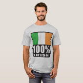 100% Irish/St. Patrick's Day T-Shirt (Vorne ganz)