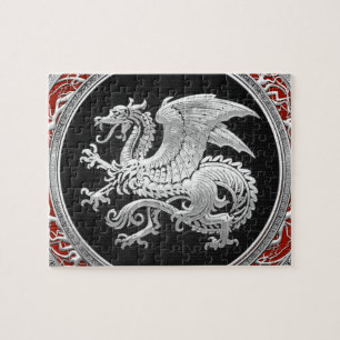 [100] Isländischer Drache, Landvættir [Silber] Puzzle
