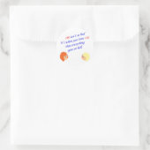 100 ist nicht so schlecht runder aufkleber (Tasche)