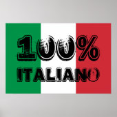 100% Italiano Print Poster (Vorne)