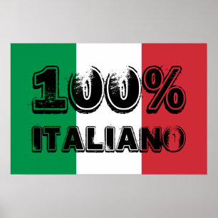 100% Italiano Print Poster