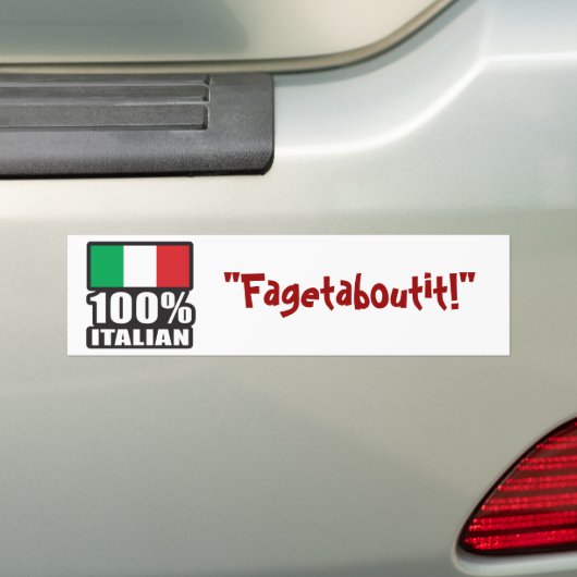 100 % Italienisch Autoaufkleber (Auf Auto)