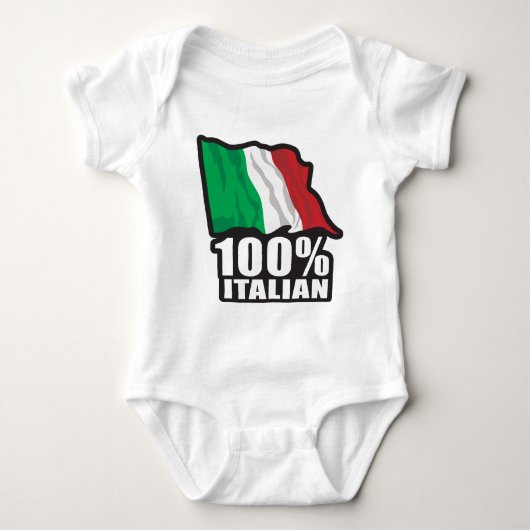 100 % Italienisch Baby Strampler (Vorderseite)