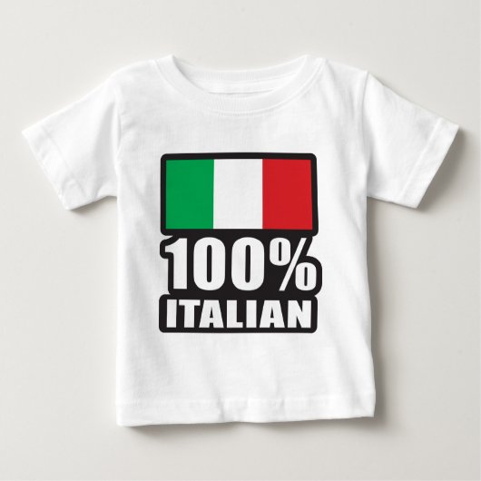 100 % Italienisch Baby T-shirt (Vorderseite)