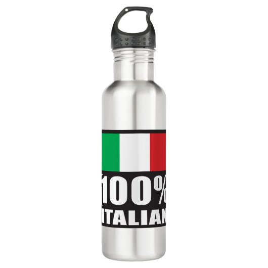 100%-Italienisch Edelstahlflasche (Vorderseite)