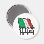 100 % Italienisch Magnet (Vorderseite/Rückseite)