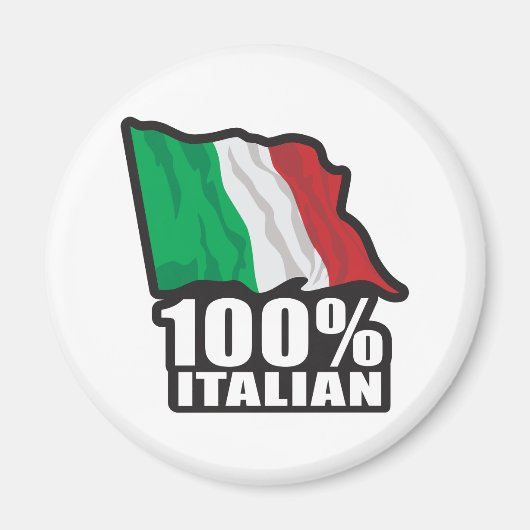 100 % Italienisch Magnet (Vorne)
