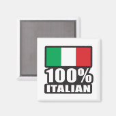 100 % Italienisch Magnet (Vorderseite/Rückseite)