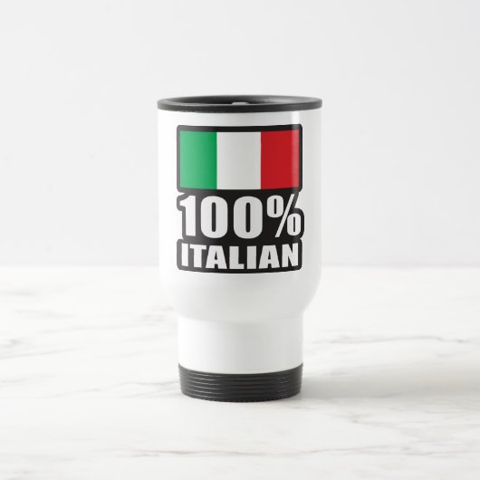 100 % Italienisch Reisebecher (Mittel)