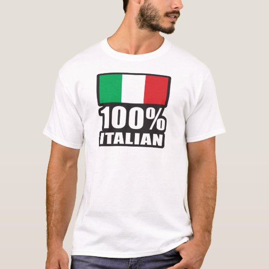 100 % Italienisch T-Shirt (Vorderseite)
