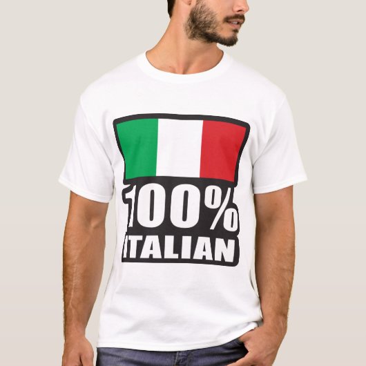 100%-Italienisch T-Shirt (Vorderseite)