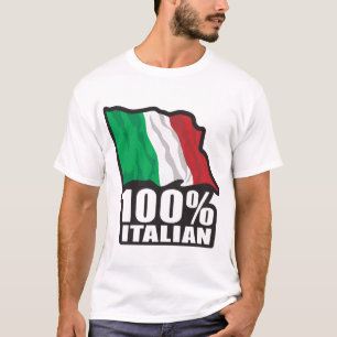 100 % italienische Flagge T-Shirt