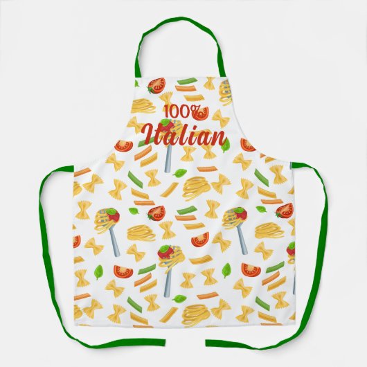 100 % italienische Pasta Schürze (Vorderseite)