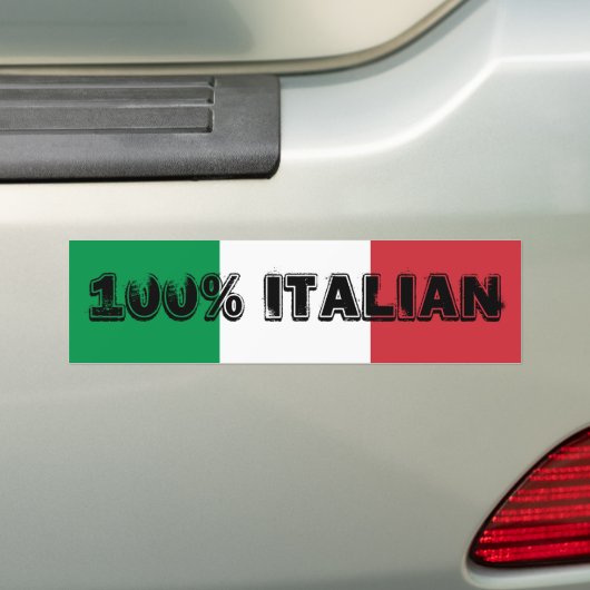 100 % italienischer Autoaufkleber (Auf Auto)