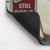 100 Ja Rot-Streifen Mousepad (Ecke)