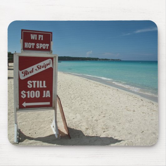 100 Ja Rot-Streifen Mousepad (Vorne)