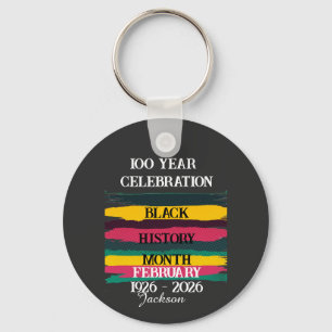 100-Jahr-Feier Black History Month 2026 Schlüsselanhänger