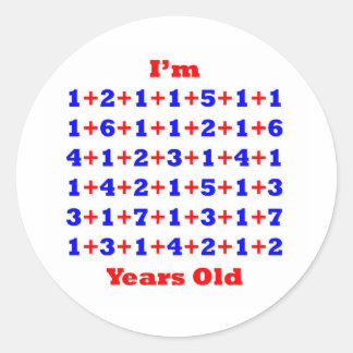 100 Jahre alt! Runder Aufkleber