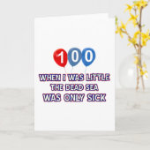 100 Jahre alte Totensee-Geburtstagsdesigns Karte (Gelbe Blume)