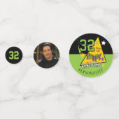 100 Jahre altes Party - Geburtstag Konfetti (Rückseiten)