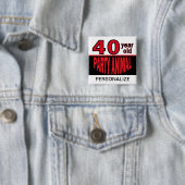 100 Jahre altes Party | Geburtstag | Personalisier Button (Beispiel)