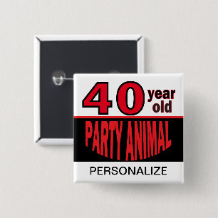 100 Jahre altes Party   Geburtstag   Personalisier Button