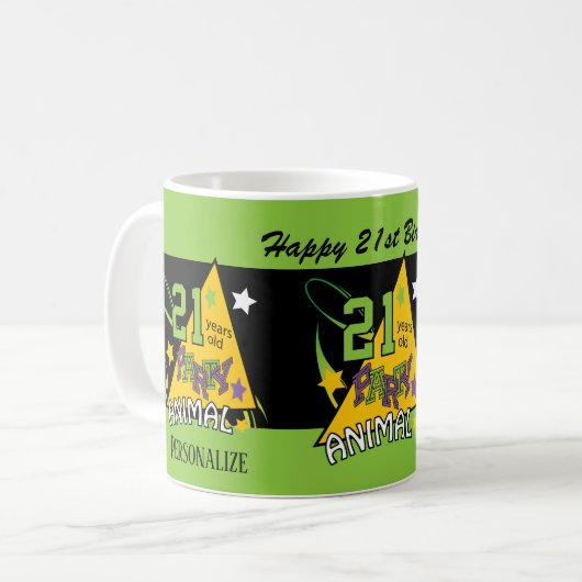 100 Jahre altes Party Kaffeetasse (Vorderseite Links)
