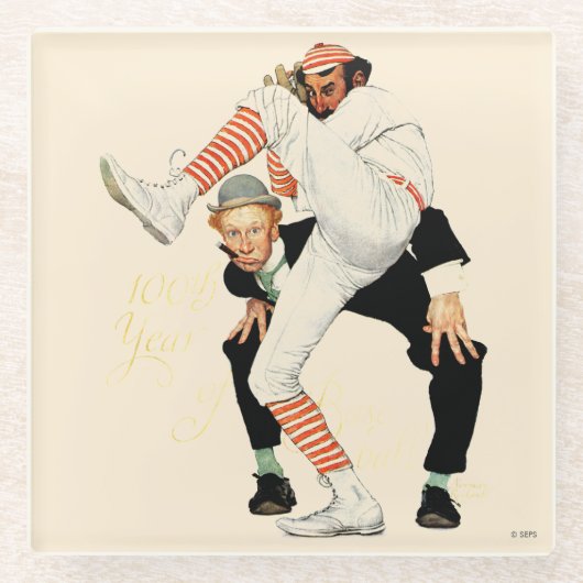 100 Jahre Baseball Glasuntersetzer (Vorderseite)