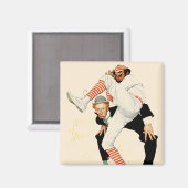 100 Jahre Baseball Magnet (Vorderseite/Rückseite)