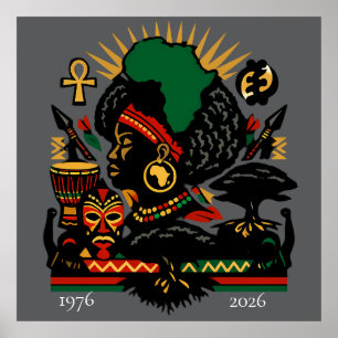 100 Jahre Black History Month 2026 Feierlichkeiten Poster