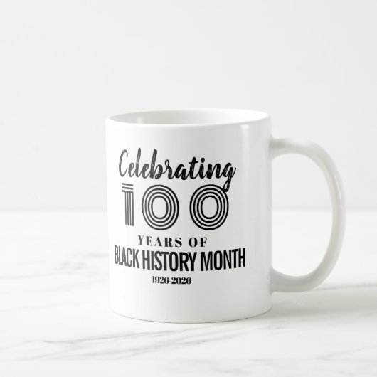 100 Jahre Black History Month gefeiert Kaffeetasse (Rechts)