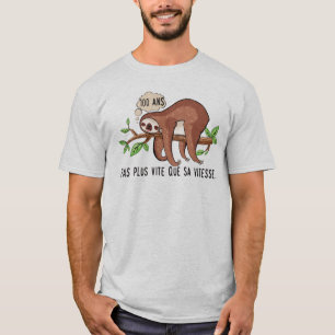 100 Jahre faule Geburtstagszeichnung schnell T-Shirt