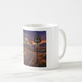 100 Jahre feiern: Route 66 Kaffeetasse (VorderseiteRechts)