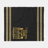 100 Jahre Hockey in Boston Fleecedecke (Vorderseite (Horizontal))