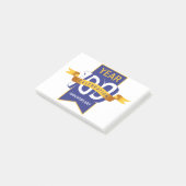 100-jahre-jubiläumslogo post-it klebezettel (angewinkelt)