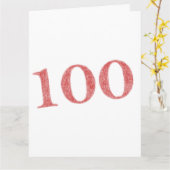 100 Jahre Karte (Gelbe Blume)