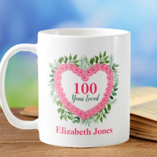 100 Jahre Loved Personalisierte 100. Geburtstag Ta Kaffeetasse