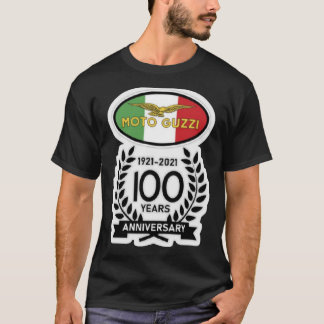 100 Jahre Moto Guzzi Logo Merch und A T-Shirt