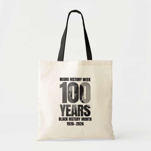 100 Jahre Negro History Week Black HIstory Month Tragetasche (Vorne)