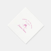100 Jahre Pink 100. Geburtstag Custom Serviette (Ecke)